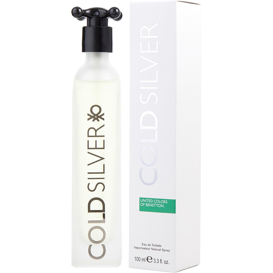 Perfume Masculino Benetton Cold Silver Edt Spray 100 Ml