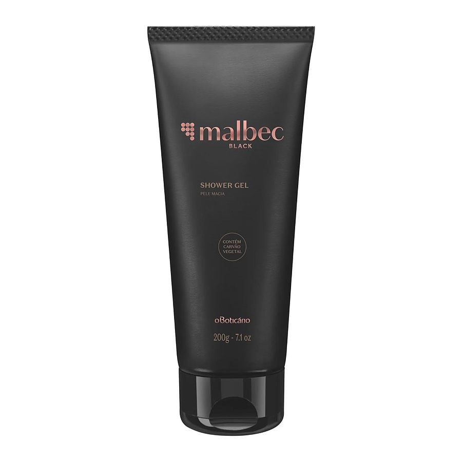 Gel De Banho Masculino Malbec Black 200G