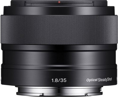 Sony - Lente Prime 35mm f/1.8 para a maioria das câmeras NEX E-Mount - Preto-SEL35F18