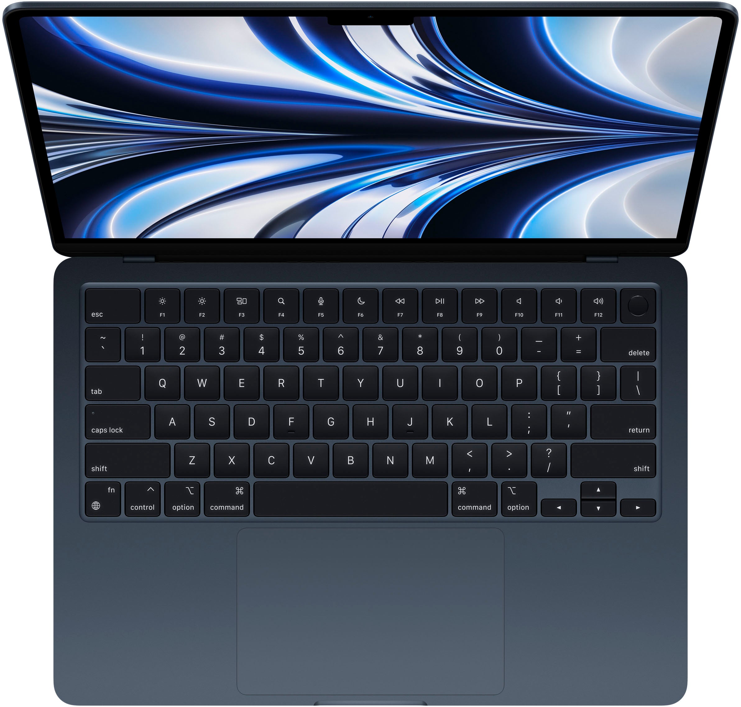 MacBook Air 13.6" Laptop - Apple M2 chip - 8GB Memória - 256GB SSD - preto meia noite