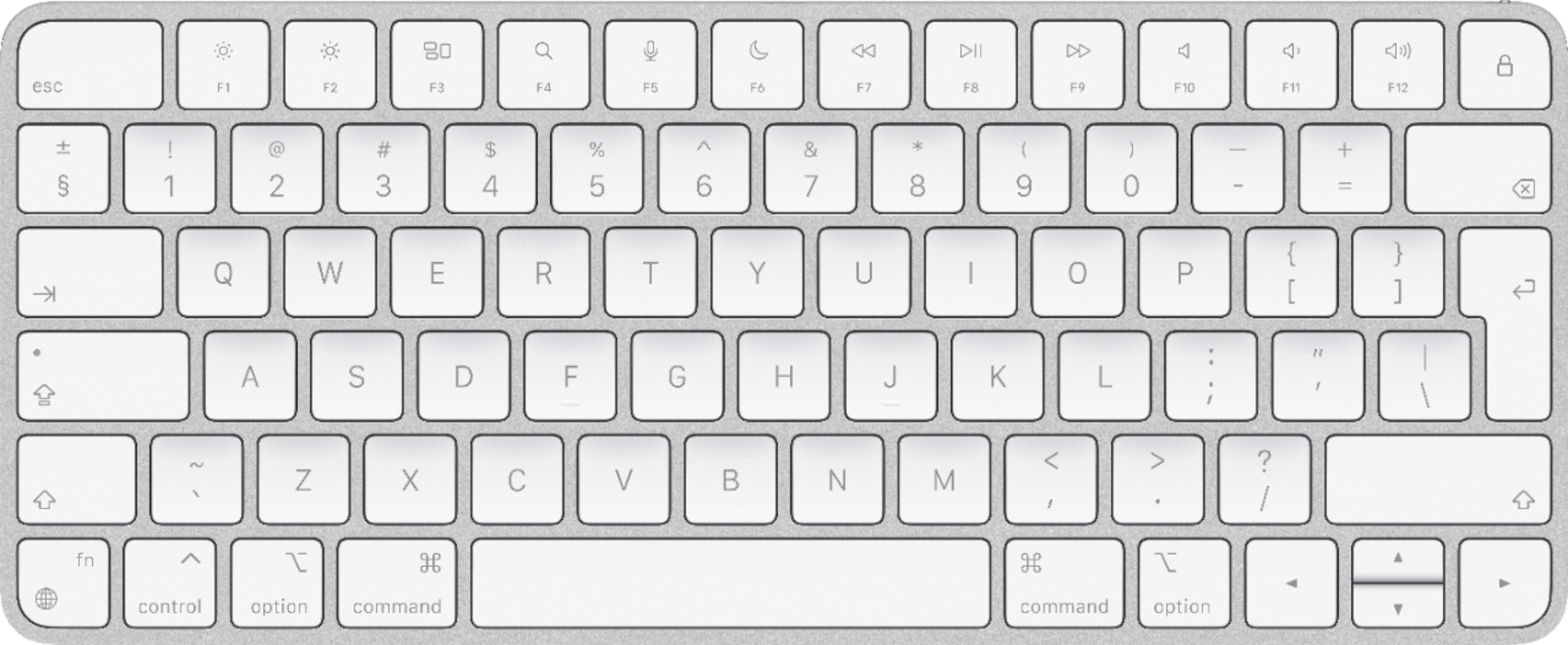 Apple - Magic Keyboard - Prata /Branco