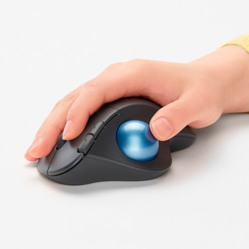 Logitech - ERGO M575 Wireless Trackball Mouse with Ergonomic Design - Black