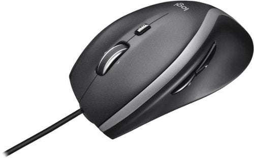 Logitech - M500s Advanced Wired Laser Mouse with Hyper-fast Scrolling - Black