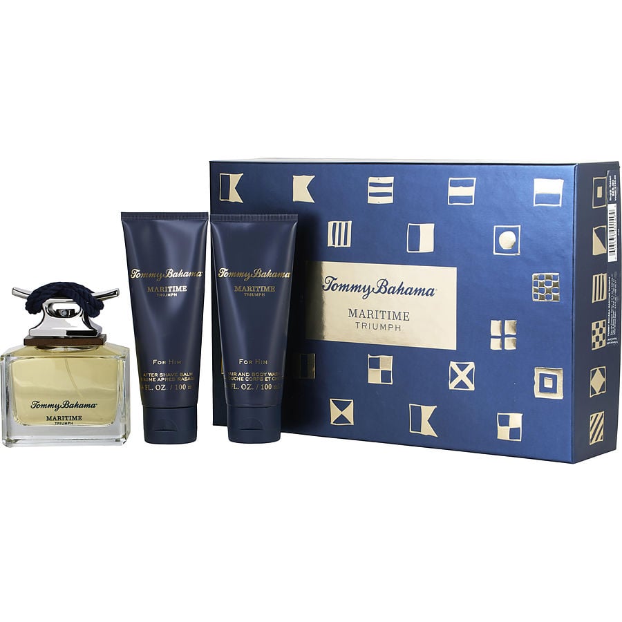Perfume Masculino Tommy Bahama Maritime Triumph Eau De Colônia Spray 125 Ml&Bálsamo Pós-Barba 100 Sabonete Líquido