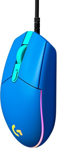 Logitech - G203 LIGHTSYNC Wired Optical Gaming Mouse with 8,000 DPI sensor - Blue