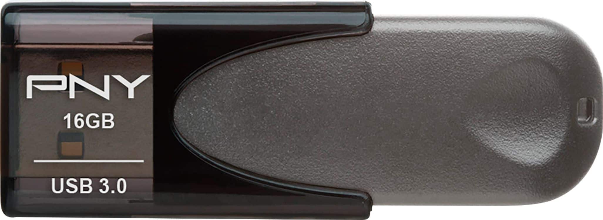 Pen Drive PNY - Elite Turbo Attache 4 16GB USB 3.0 Tipo A Flash Drive - Preto-P-FD16GTBAT4-GE