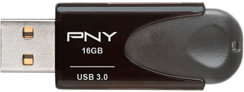 Pen Drive PNY - Elite Turbo Attache 4 16GB USB 3.0 Tipo A Flash Drive - Preto-P-FD16GTBAT4-GE