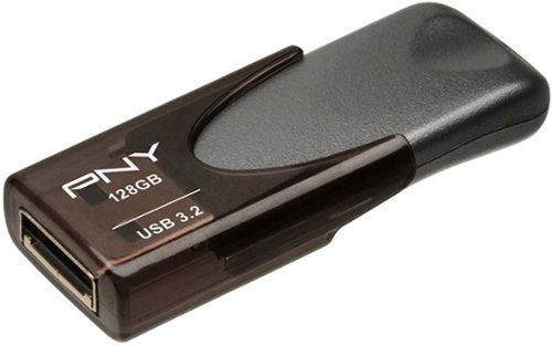 Pen Drive PNY - Unidade flash Elite Turbo Attache 4 128 GB USB 3.2 - Preto-P-FD128TBAT4-GE