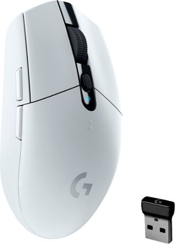 Logitech - G305 LIGHTSPEED Wireless Optical 6 Programmable Button Gaming Mouse with 12,000 DPI HERO Sensor - White