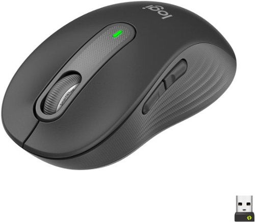 Logitech - Signature M650 Wireless Mouse with Silent Clicks - Graphite