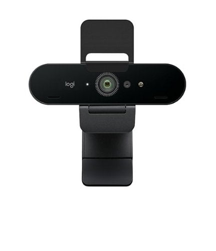 Logitech - Brio Ultra HD Pro 4096 x 2160 Business Webcam with RightLight 3 and Noise-Cancelling Dual Mics - Black