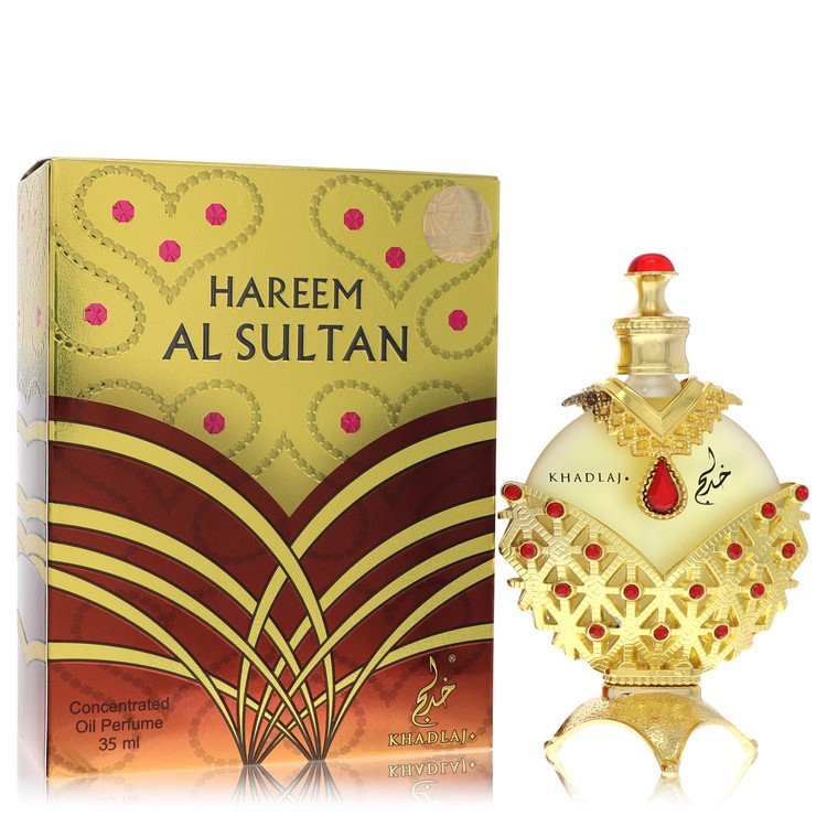 Óleo Perfumado Feminino Khadlaj Hareem Al Sultan Gold Concentrado 35 Ml