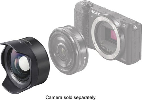 Sony - Lente conversora grande angular para câmeras E-Mount selecionadas - Preto-VCLECU2