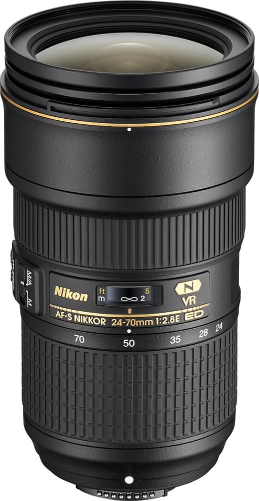 Nikon - Lente zoom grande angular AF-S NIKKOR 24-70mm f/2.8E ED VR - Preto-20052