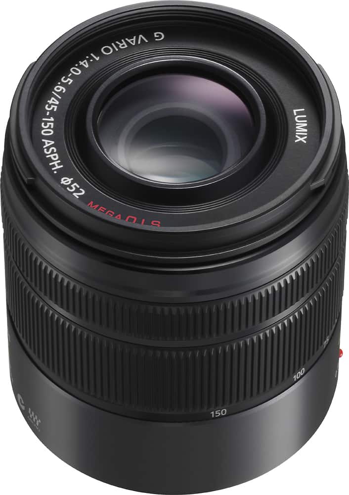 Panasonic - Lumix G Vario 45-150mm f/4.0-5.6 ASPH. Mega O.I.S. Lente Zoom, H-FS45150K - Preto-H-FS45150AK