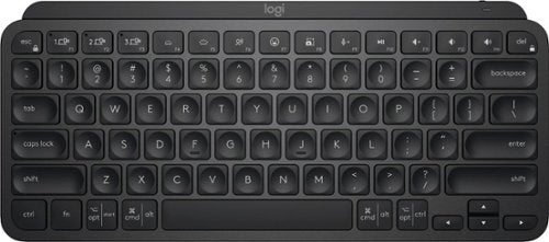 Logitech - MX Keys Mini TKL Wireless Bluetooth Scissor Keyboard with Backlit Keys - Black