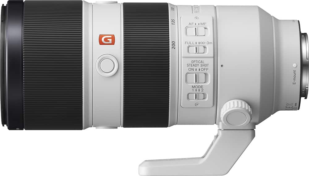 Sony - Lente zoom telefoto G Master FE 70-200 mm F2.8 GM OSS Full-Frame E-Mount - Branco-SEL70200GM