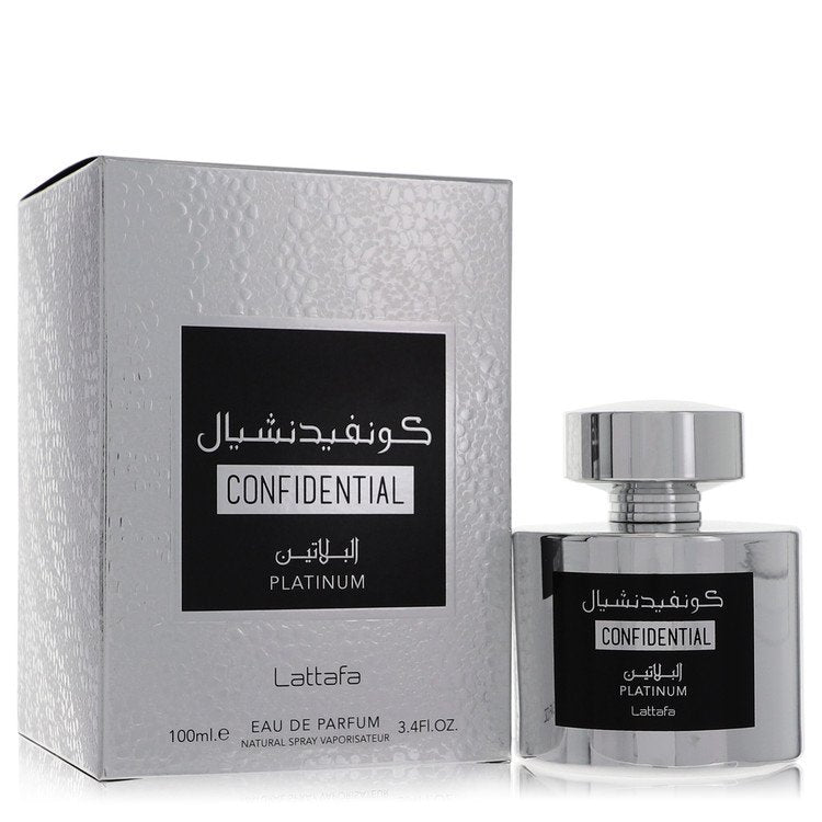 Col. Masculino Lattafa Confidential Platinum   100 ml Eau De Parfum