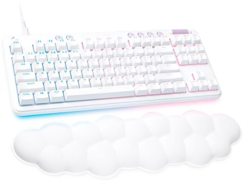 Logitech - G713 Aurora Collection TKL Wired Mechanical Tactile Switch Gaming Keyboard for PC/Mac with Palm Rest Included - White Mist