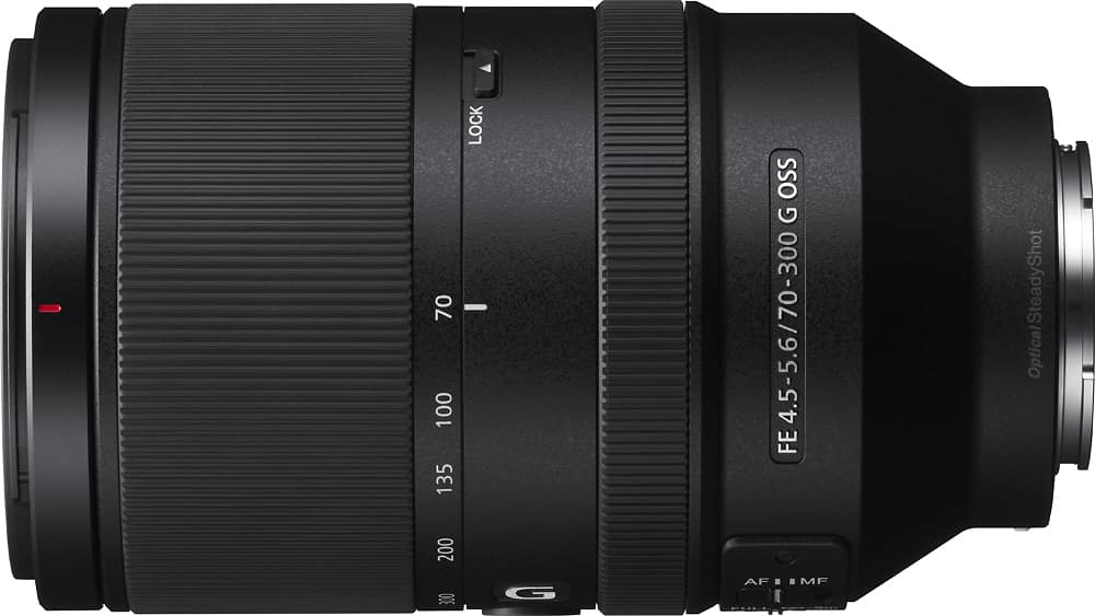Sony - Lente telefoto FE 70-300mm f/4.5-5.6 G OSS para câmeras Alpha E-mount - Preto-SEL70300G