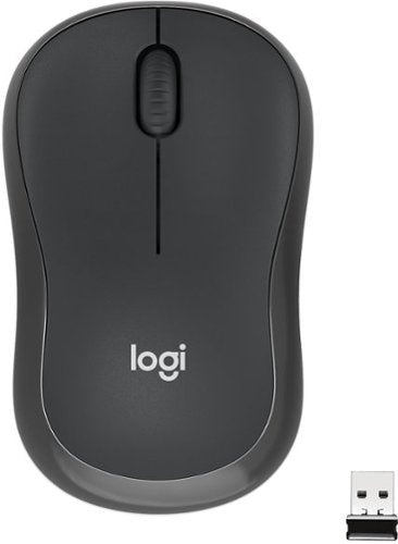 Logitech - M220 SILENT Wireless Optical Ambidextrous Mouse - Graphite