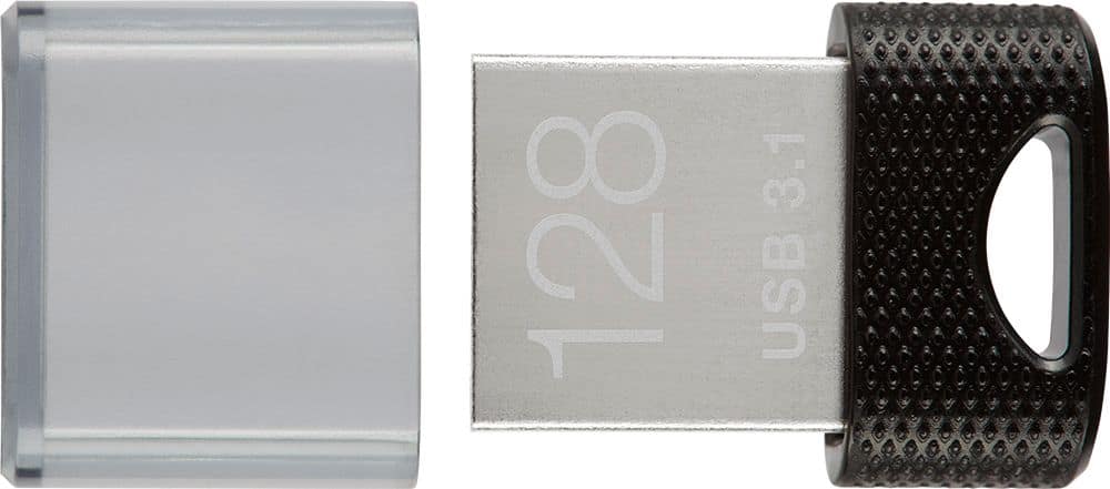 Pen Drive PNY - Unidade flash USB 3.1 Elite-X Fit de 128 GB - 200 MB/s - Preto-P-FDI128EXFIT-GE