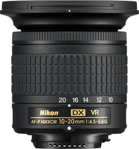 Nikon - Lente zoom grande angular AF-P DX NIKKOR 10-20mm f/4.5-5.6G VR para câmeras de montagem F APS-C - Preto-20067