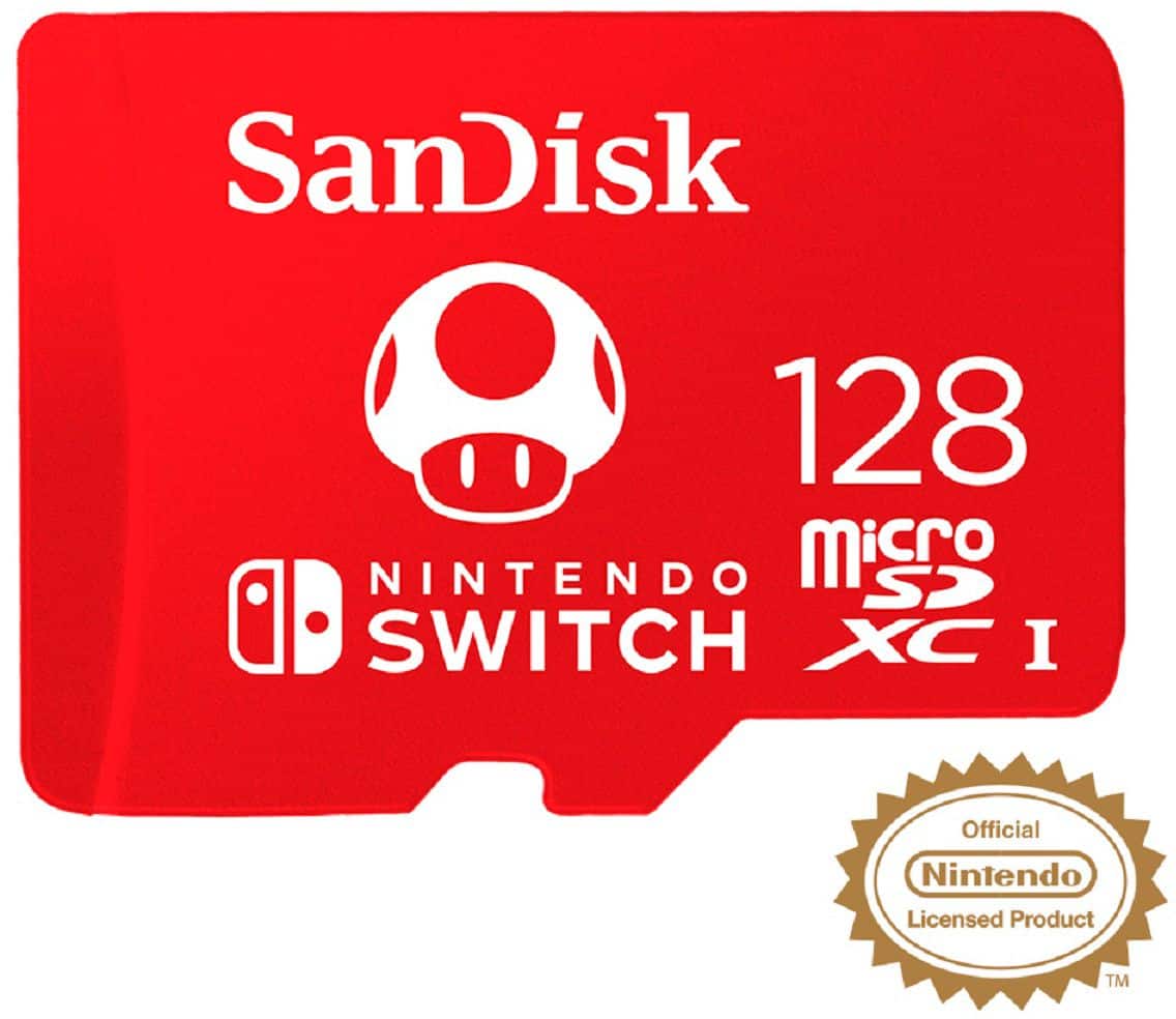 SanDisk - Cartão de memória microSDXC UHS-I de 128 GB para Nintendo Switch-SDSQXBO-128G-ANCZA