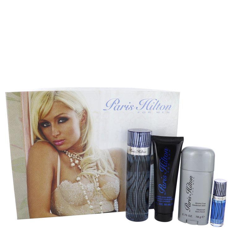 Col. Masc.Paris Hilton CX.PRES. 100 ML Eau Toil.90 ML Sabonete Líquido 81 ML Desodorante Stick+7 ML Mini EDT