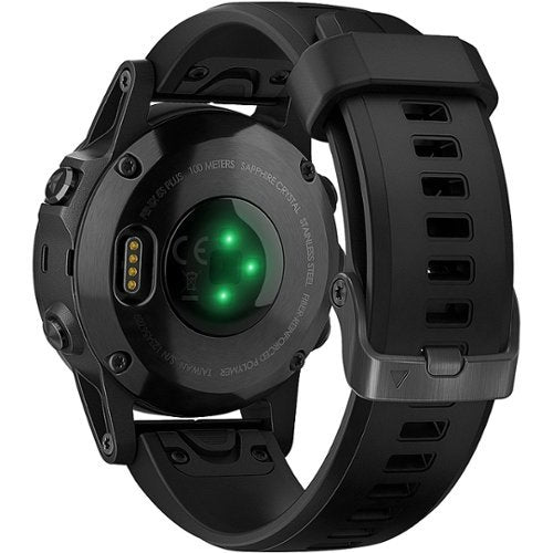 Garmin - Relógio inteligente fēnix 5S Plus Sapphire - Polímero reforçado com fibra - Preto-010-01987-02