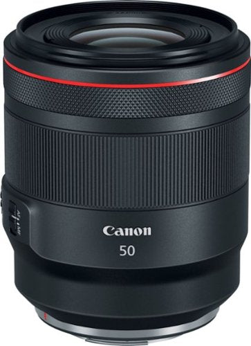 Canon - Lente principal padrão RF50mm F1.2 L USM para câmeras EOS série R - Preto-2959C002