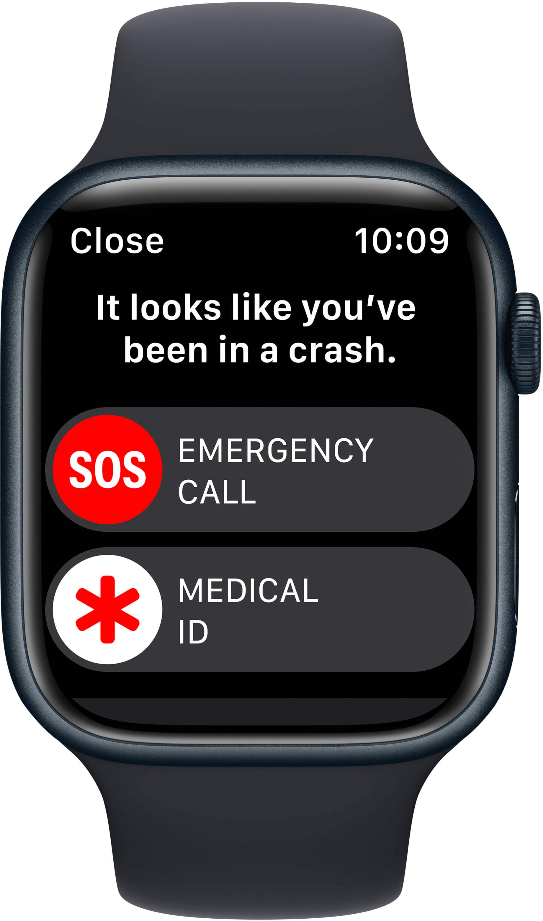 Caixa de alumínio de 45 mm para Apple Watch Series 8 (GPS) com pulseira esportiva Midnight - M/L - Midnight-MNUL3LL/A
