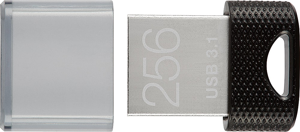 Pen Drive PNY - Unidade flash USB 3.1 Elite-X Fit de 256 GB - 200 MB/s - Preto-P-FDI256EXFIT-GE