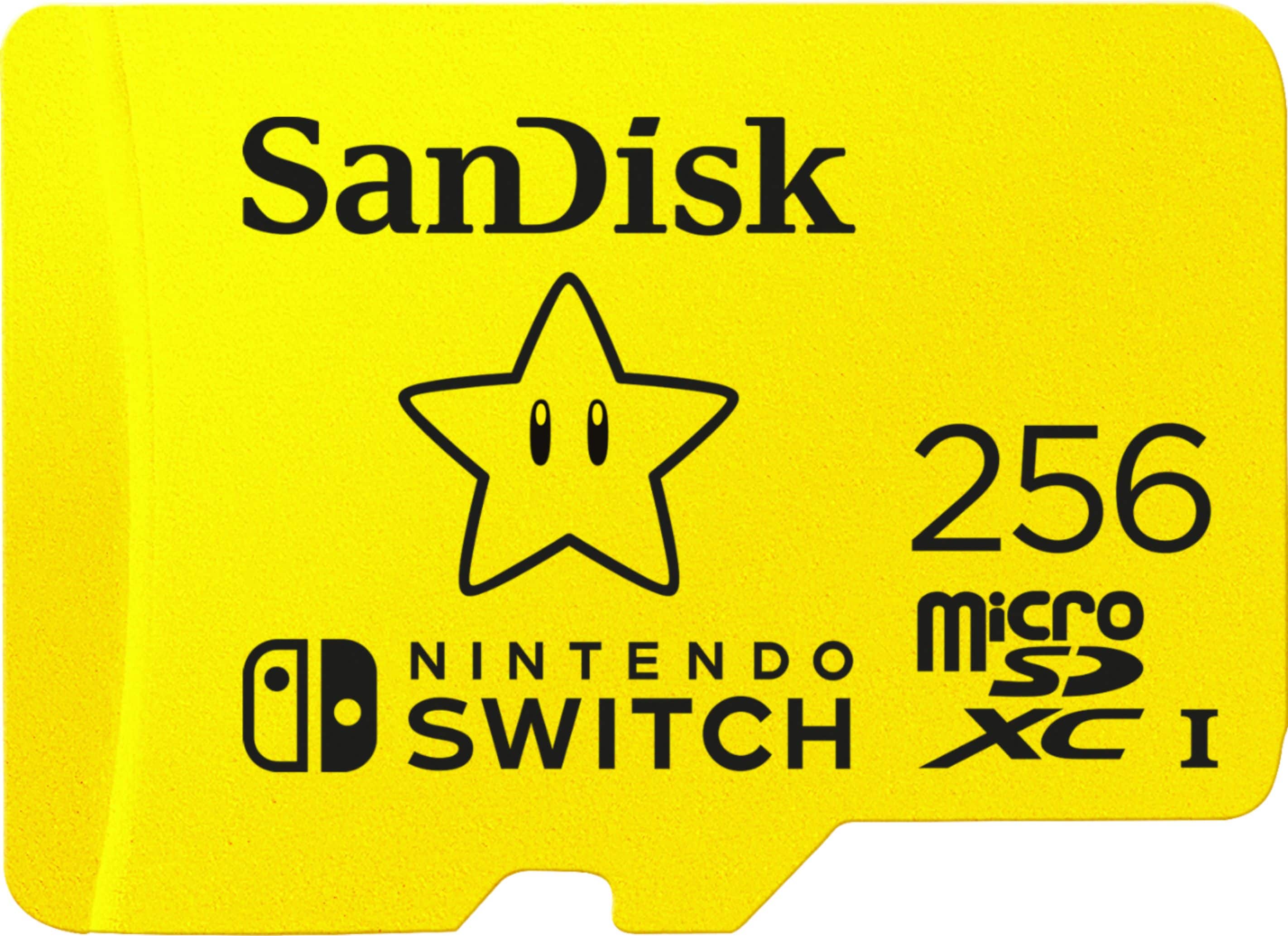 SanDisk - Cartão de memória microSDXC UHS-I de 256 GB para Nintendo Switch-SDSQXAO-256G-ANCZN