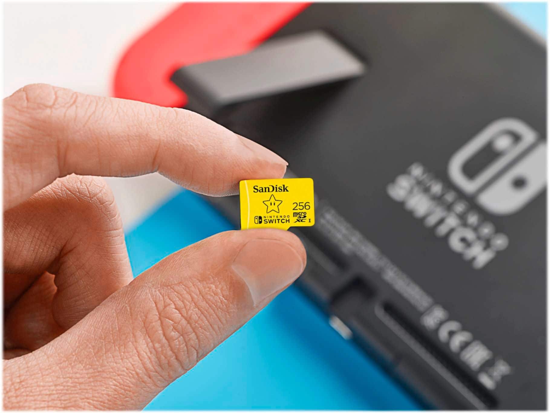 SanDisk - Cartão de memória microSDXC UHS-I de 256 GB para Nintendo Switch-SDSQXAO-256G-ANCZN