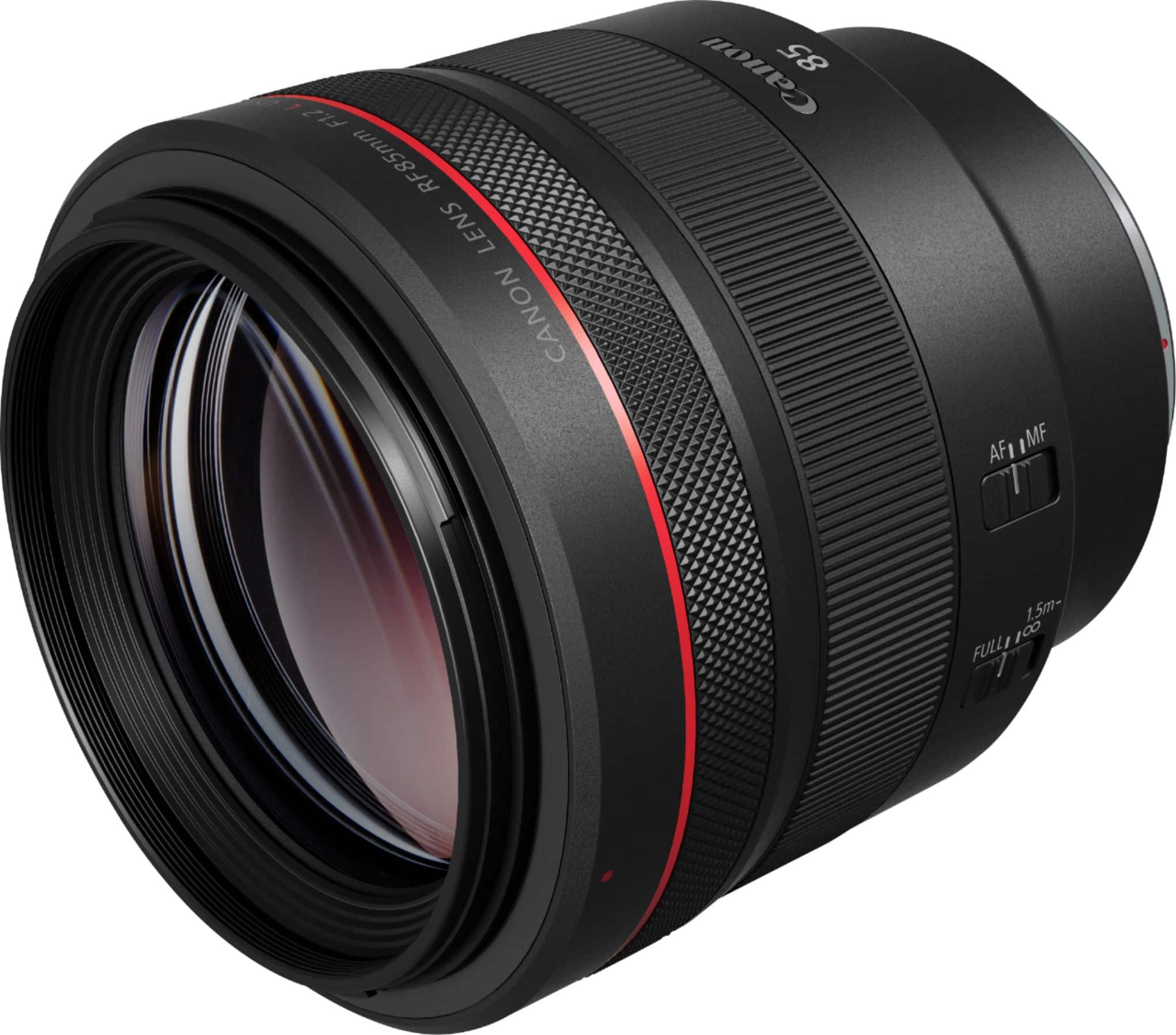 Canon - Lente principal telefoto média RF85mm F1.2 L USM para câmeras EOS série R - Preto-3447C002