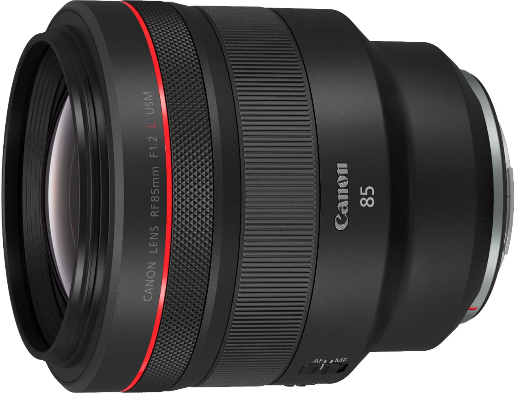 Canon - Lente principal telefoto média RF85mm F1.2 L USM para câmeras EOS série R - Preto-3447C002