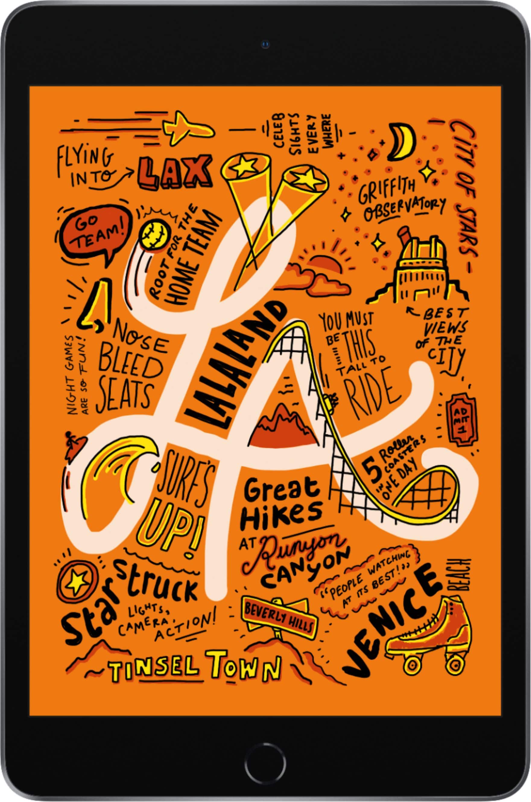 Apple - iPad mini recondicionado certificado pelo Geek Squad com Wi-Fi - 64 GB - cinza espacial-GSRF MUQW2LL/A