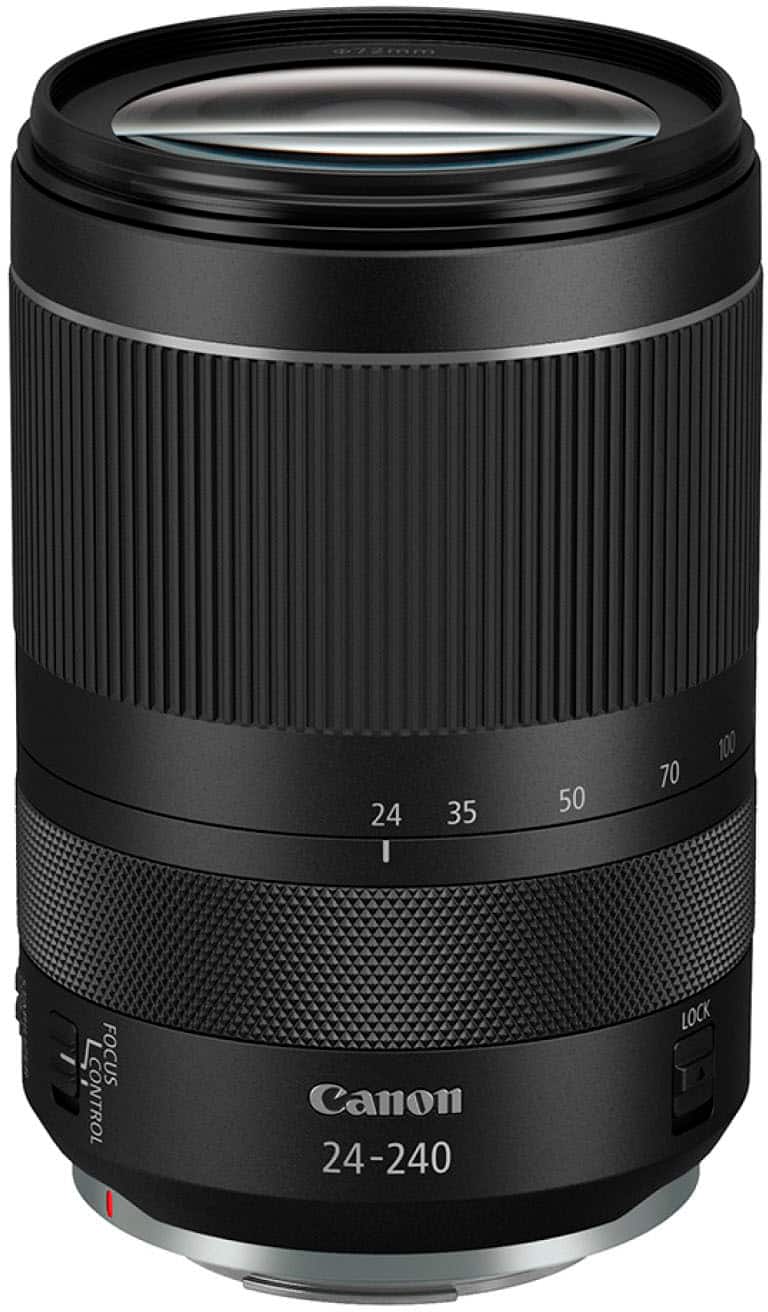 Canon - Lente zoom padrão RF24-240mm F4-6.3 IS USM para câmeras EOS série R - Preto-3684C002