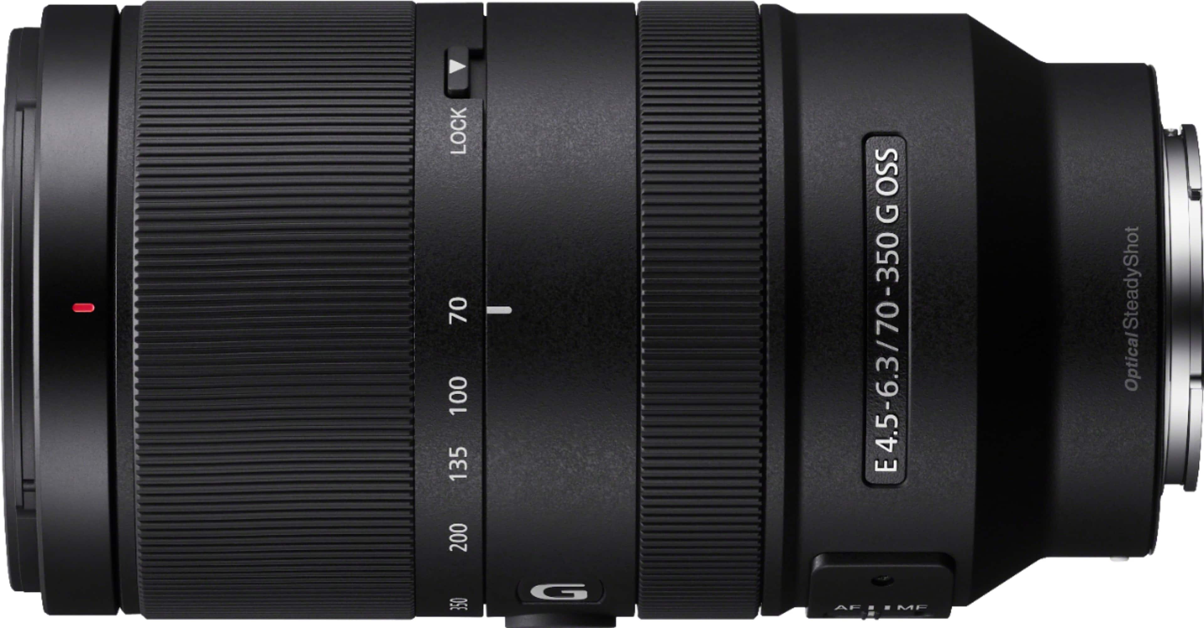 Sony - Lente zoom telefoto E 70-350mm F4.5-6.3 G OSS para câmeras de montagem E - Preto-SEL70350G