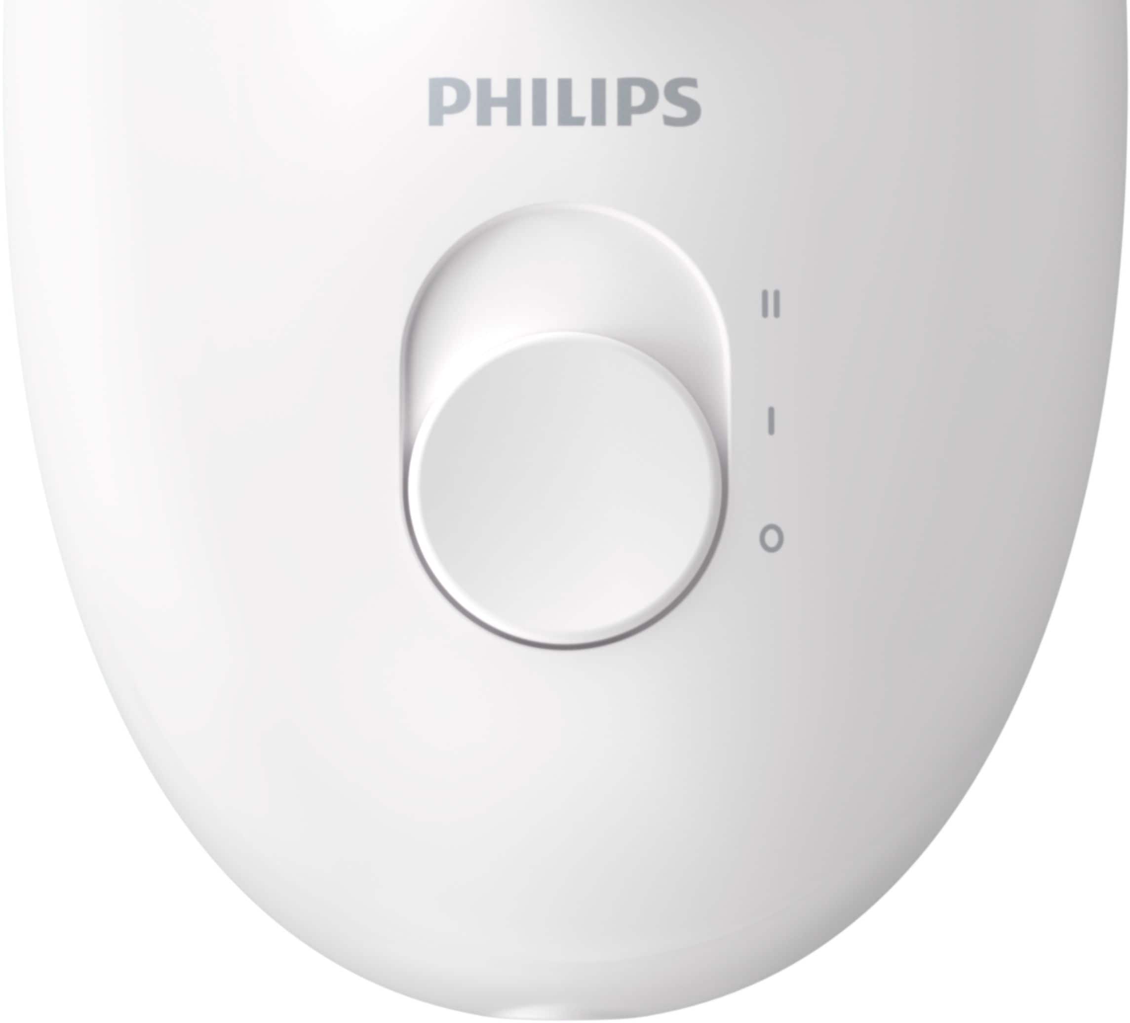 Philips Satinelle Essential Depiladora Compacta para Remoção de Pêlos para Mulheres, BRE235/04 - Branca e Rosa-BRE235/04US