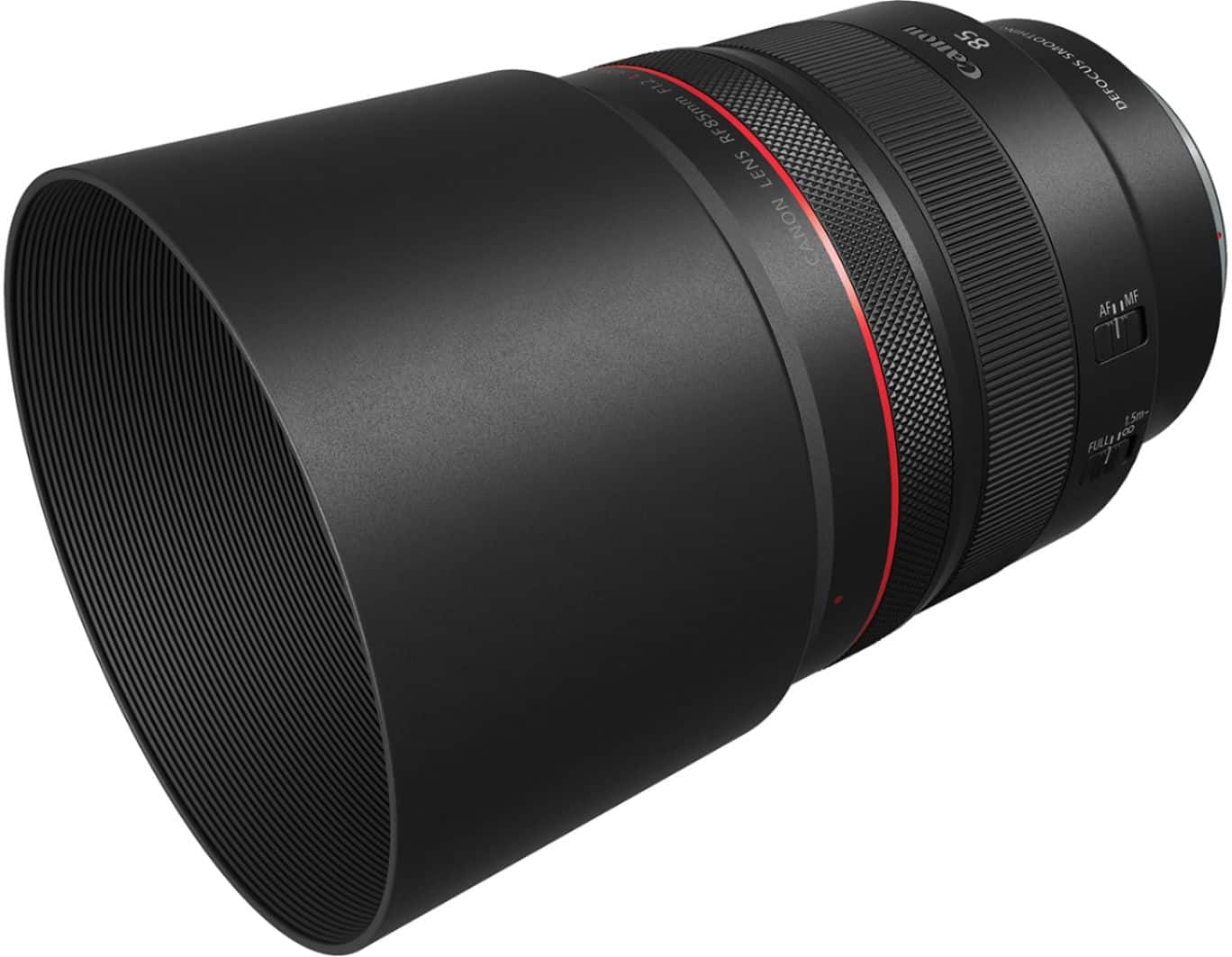 Canon - Lente principal telefoto média RF85mm F1.2 L USM DS para câmeras EOS série R - Preto-3450C002