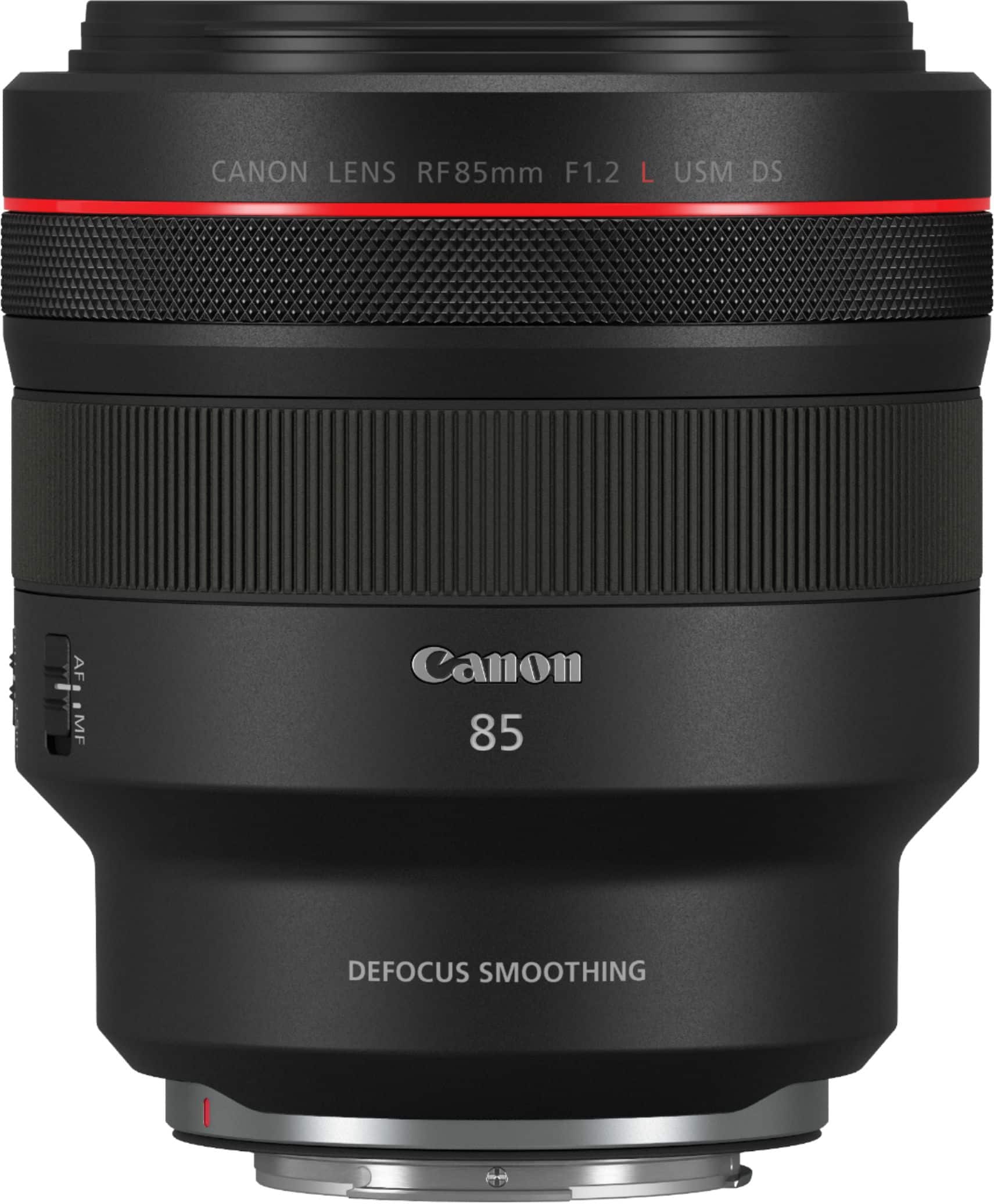 Canon - Lente principal telefoto média RF85mm F1.2 L USM DS para câmeras EOS série R - Preto-3450C002
