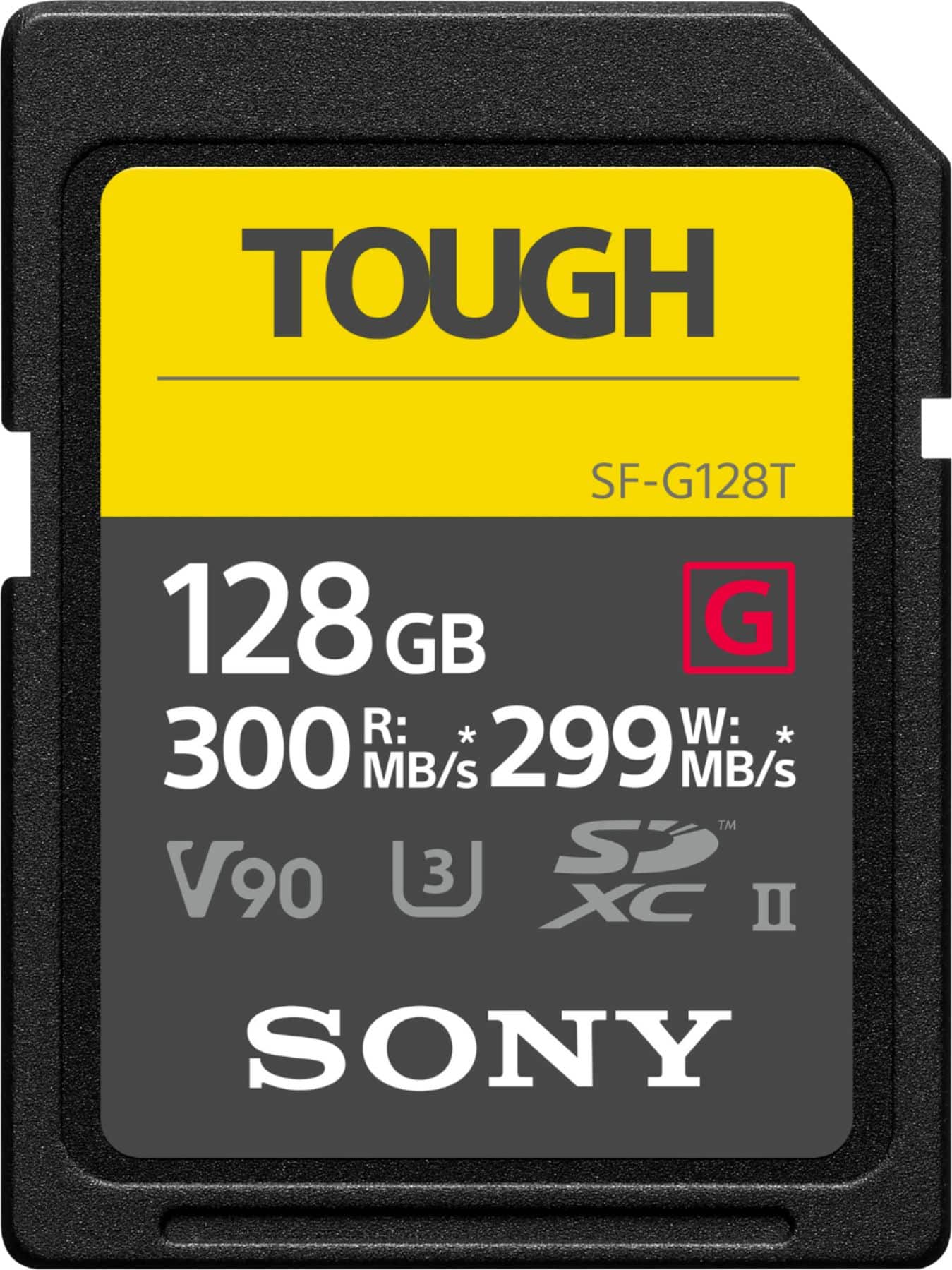 Sony - Cartão de memória SFG128T/T1 128GB SDXC UHS-II TOUGH série G-SFG128T/T1