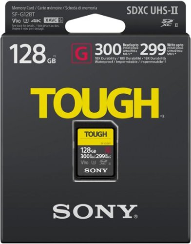 Sony - Cartão de memória SFG128T/T1 128GB SDXC UHS-II TOUGH série G-SFG128T/T1