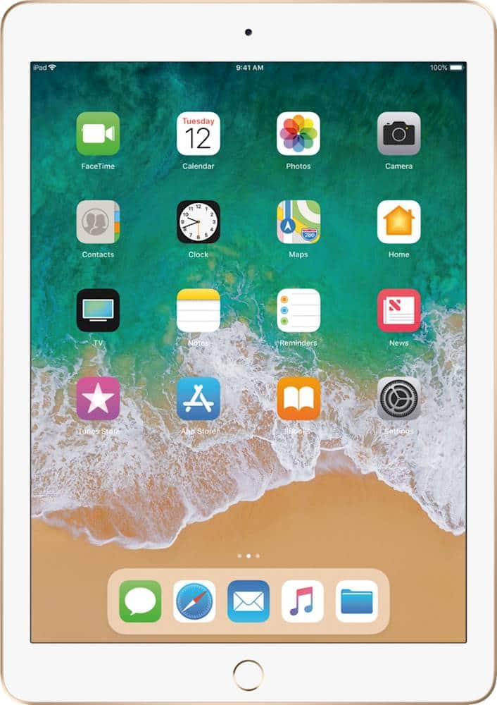 Certificado recondicionado - Apple iPad (5ª geração) (2017) Wi-Fi - 32 GB - Gold-MPGT2LL/AR