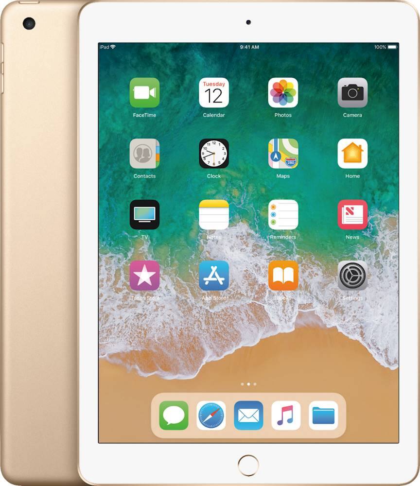 Certificado recondicionado - Apple iPad (5ª geração) (2017) Wi-Fi - 32 GB - Gold-MPGT2LL/AR