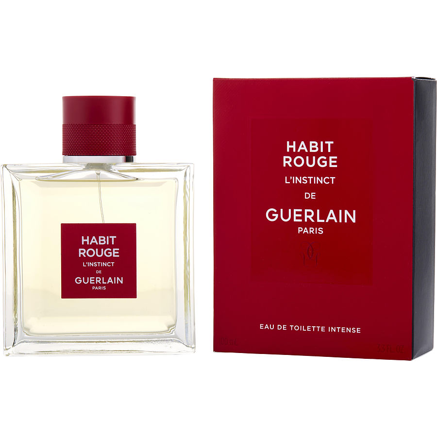 Perfume Masculino Guerlain Habit Rouge L'Instinct Edt Intense Spray 100 Ml