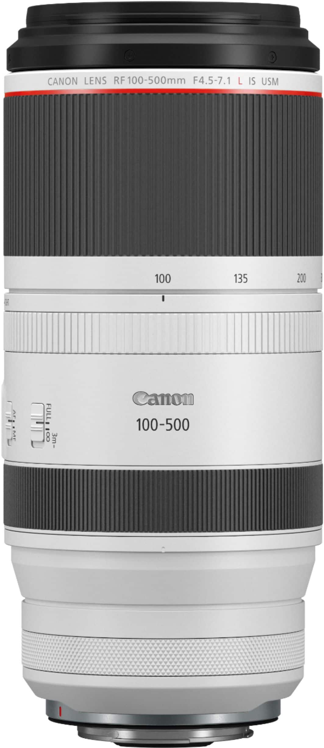 Canon - Lente zoom telefoto RF100-500mm F4.5-7.1 L IS USM para câmeras EOS série R - Branco-4112C002