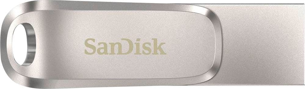 Pen Drive SanDisk - Ultra Dual Drive Luxe 256 GB USB 3.1, unidade flash USB tipo C - prata-SDDDC4-256G-A46
